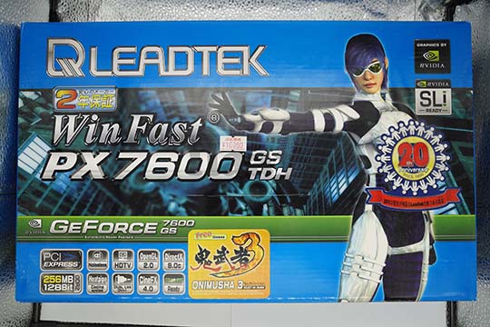 丽台Winfast PX7600 GS TD 256MB显示卡（nVIDIA GeForce 7600 GS芯片）